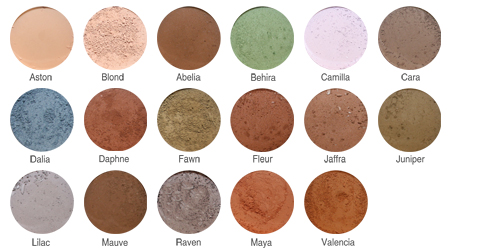 Minerale make-up oogschaduw